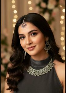 Heavy Choker For Neck With Earrings And Tika