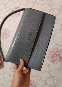 Allen Solly Animal Textured Satchel Bag