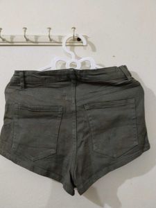 Distressed Denim Shorts
