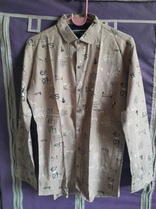 Men's Graphic Print Long Sleeve Shirt