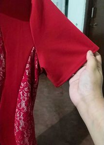 Red Lace Sheath Dress