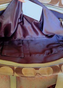 Authentic Vintage Coach Hampton Signature Carryall