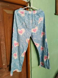 length 35,Cute Heart Print Pajama Pants