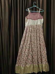 Floral Print Anarkali Dress