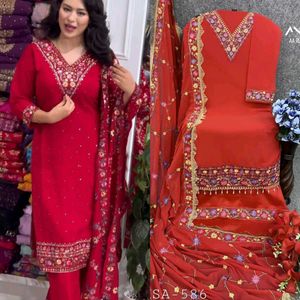 Elegant Yellow Embroidered Kurta Set
