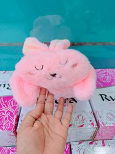Adorable Plush Bunny Pouch with blanket