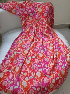 Multicolored Pink Kurti With Sequence Work