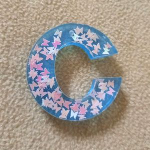 Blue Ocean Resin Keychain Collection
