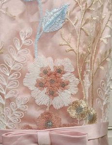 Beautiful Pink Floral Lace Dress