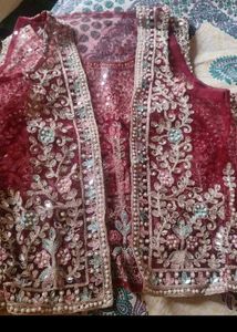 new lahnga(never used) with free neck set