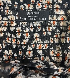 BERSHKA Bohemianl Floral Print Crop Top