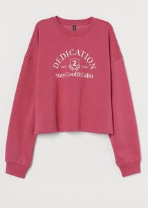Cropped graphic sweatshirt from H&amp;M