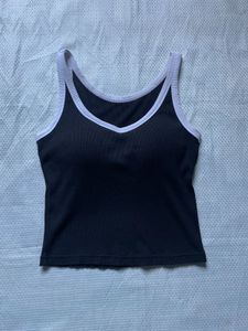 Black padded Tank Top