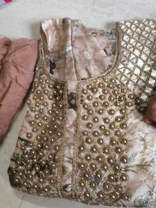 Embellished Kurta set with dupatta