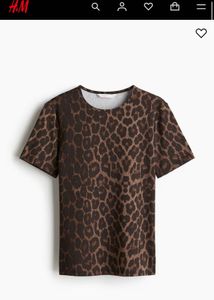Leopard Print Short Sleeve T-Shirt