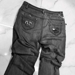 Premium Grey Y2K bootcut jeans