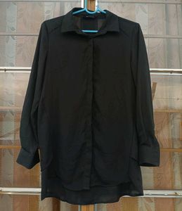 Chic Black Long Sleeve Shirt