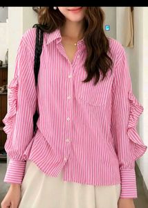 Korean Pinterest Black Cute Button-Up Top