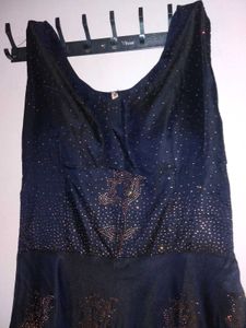 Elegant Navy Blue Ethnic Gown