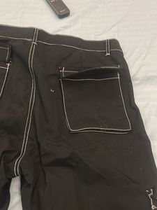 black baggy pants