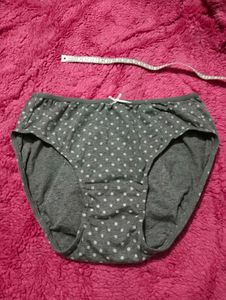 Gray Polka Dot Briefs
