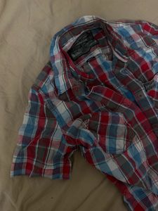 Plaid Short Sleeve Shirt