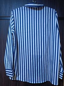 Savana Blue &amp; White Striped Button-Up Shirt