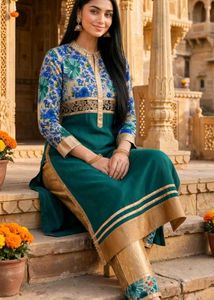Elegant Emerald Kurta Set