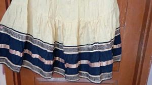 Tiered Ethnic Maxi Skirt