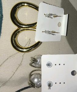 Chic Pearl &amp; Crystal Earring Set