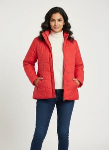 Red Quilted Jacket