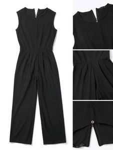 Chic Black Sleeveless Jumpsuit