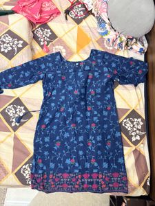 Beautiful Blue Floral Kurta