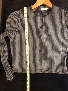 Beautiful Striped  crop shirt