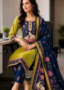 Beautifully Printed Kurta Set with Dupatta
