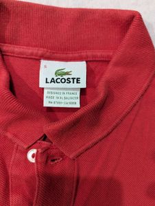 Lacoste Men's Red Polo Shirt