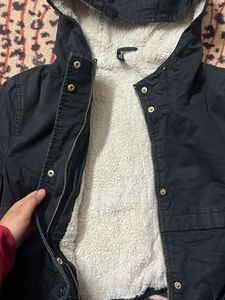 Black Denim Cropped Jacket