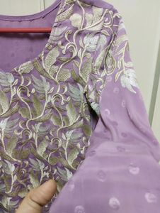Lavender Embroidered Set