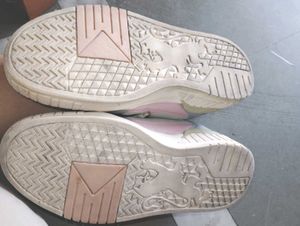 Stylish Pink &amp; Grey Sneakers