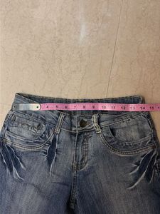 Y2k Vintage Women's Flared Blue Denim Jeans