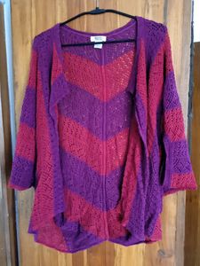 Route 66 Purple Knit Cardigan