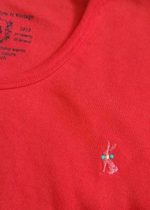 Dark Red Gymwear/casual T-Shirt