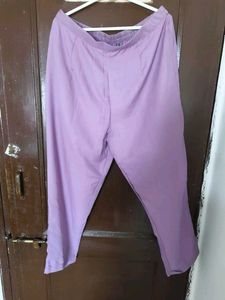 Beautiful Lavender Kurta with Embroidered Neckline