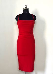Stunning Red Bodycon Midi Dress❤️