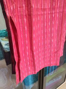 Ethnic Pure Cotton Skirt With Pockets And Slits