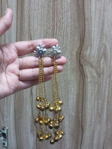 Kashmiri jhumkas Earrings with Pearls