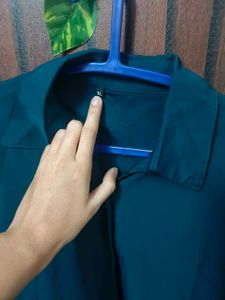 Teal Button-Up Shirt