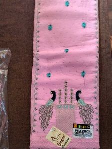 Pink Peacock Dupatta