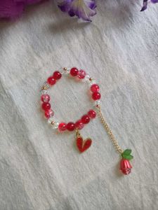 Red Beaded Bracelets-1