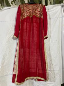 Red Kurta Set